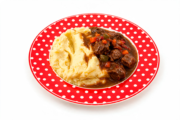 Фото Пюре с говядиной и овощами