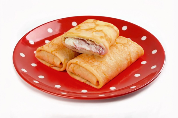 Фото Блинчики с ветчиной и сыром